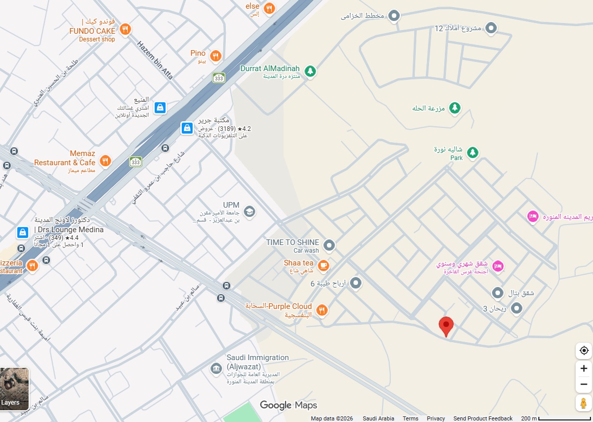 Map showing Car Park 1 near the UPM Female Campus
