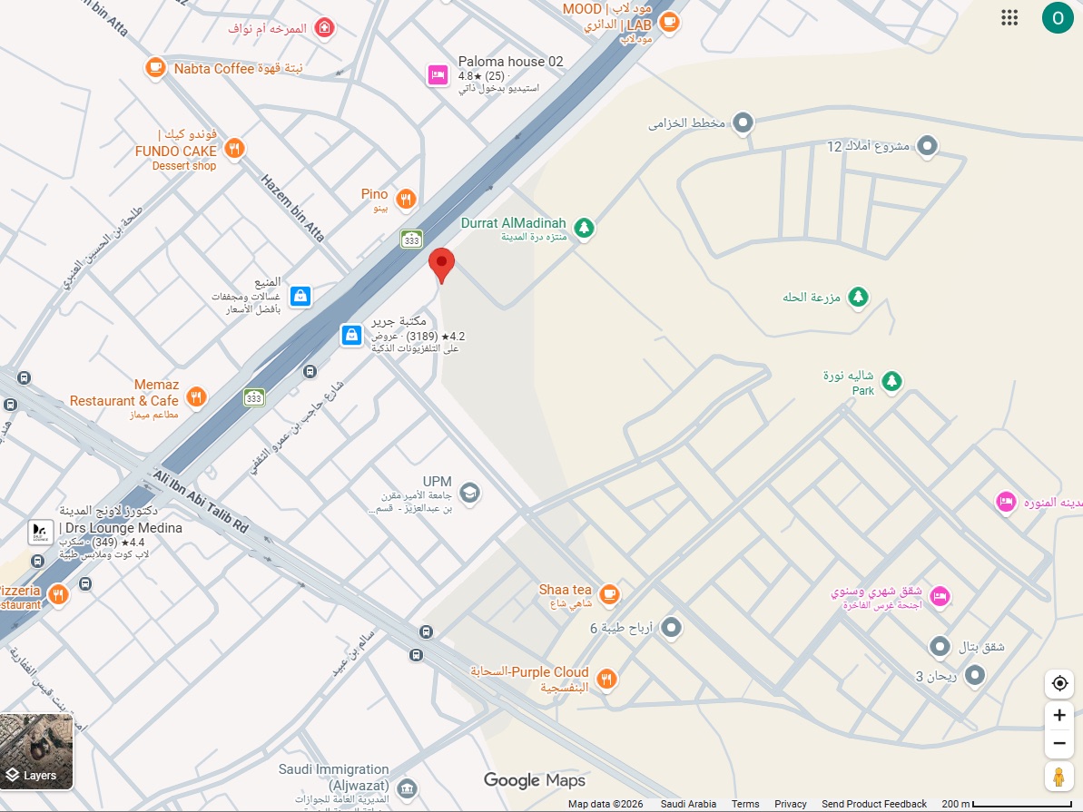 Map showing Car Park 2 near the UPM Female Campus